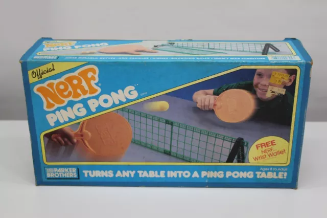 Ping Pong Table Tennis Set Complete Toy Game VTG 1987 Old Classic Kids GUC 3