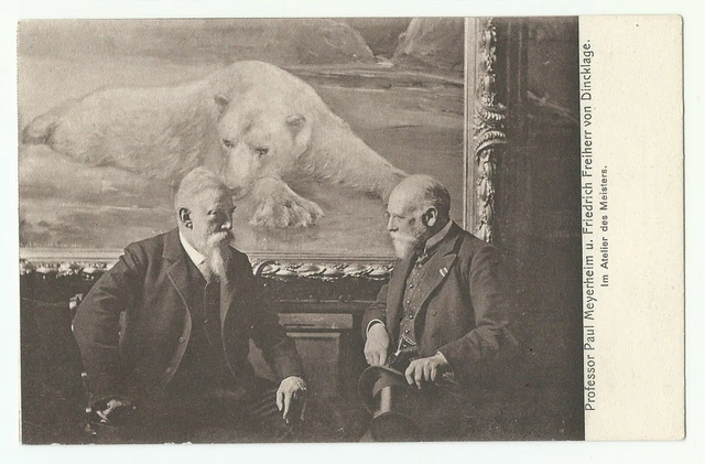 PAUL MEYERHEIM AND Friedrich von Dincklage, Postcard, German