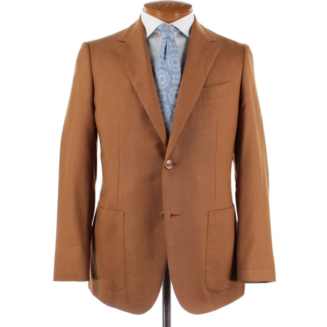 Sant'Andrea NWT Silk / Cashmere Sport Coat Size 50R (40R US) In Solid Vicuna