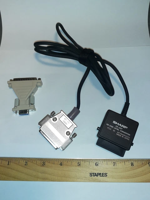 Sharp RS232C Level Converter Cable for Pocket PC 15-pin ISO Connectors (CE-133T)