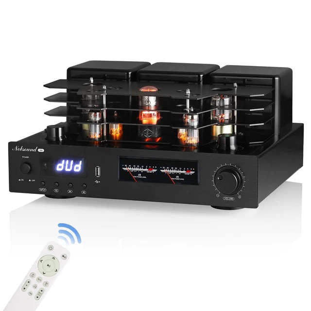 HIFI BLUETOOTH TUBE Amplifier Integrated Desktop Audio Amp Receiver for