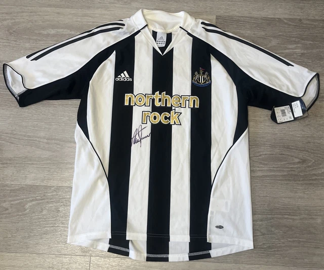 NEWCASTLE UTD 2005/07 Adidas Northern Rock home shirt Large