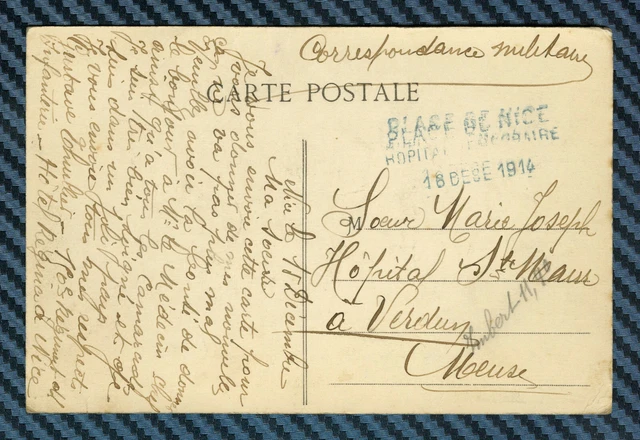 WW1 - Hôpital complémentaire n°11 à NICE (Alpes maritimes) - Hôtel Regina -1914