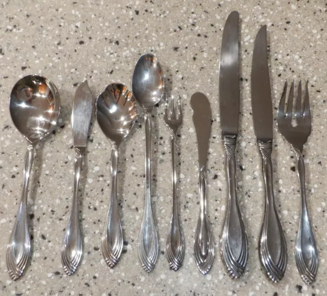 Oneida Community Heiress Stainless Flatware 9 Pieces