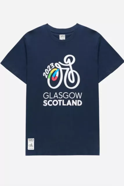 Cycling Worlds Logo T-Shirt - Mens Navy - X-Large