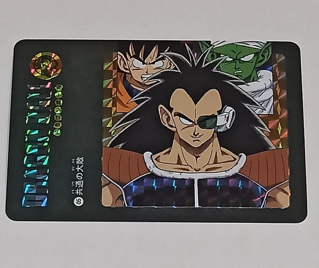 GOKU PICCOLO RADITZ Dragon Ball Z Dbz Carte Carddass Visual Adventure