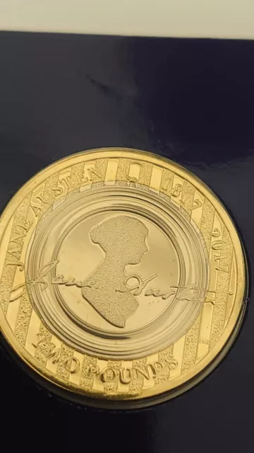 2017 Jane Austen £2 Coin Change Checker Brilliant Uncirculated Two Pound Coin