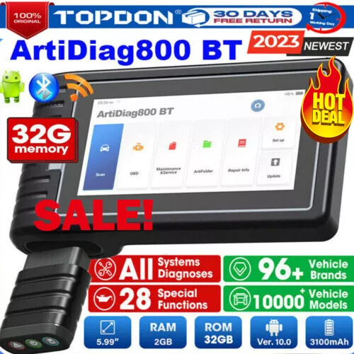 TOPDON AD800 BT Profi KFZ OBD2 Diagnosegerät Auto Scanner ALLE SYSTEM Bluetooth