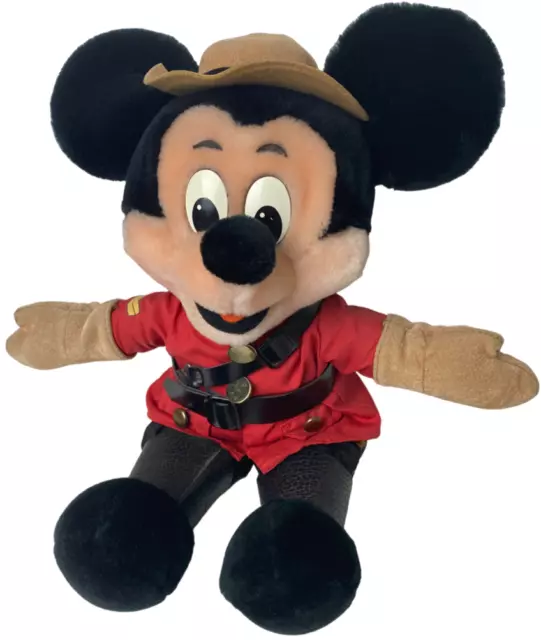 Disney Mickey Mouse Micky Maus rar 80er Vintage Kanada Ranger Maus Plüsch Figur