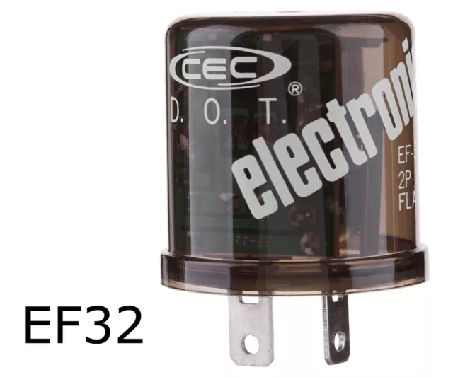 CEC Industries EF32 12V Heady Duty 2-Pin Electronic Flasher Relay Free US Ship