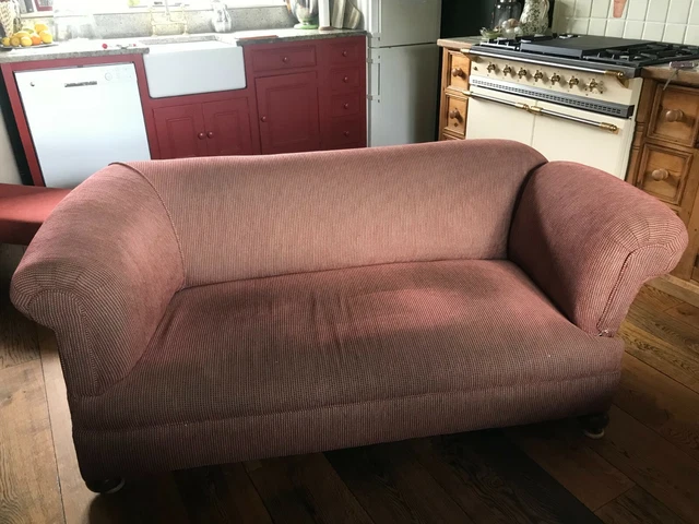 antique sofa couch with drop arm