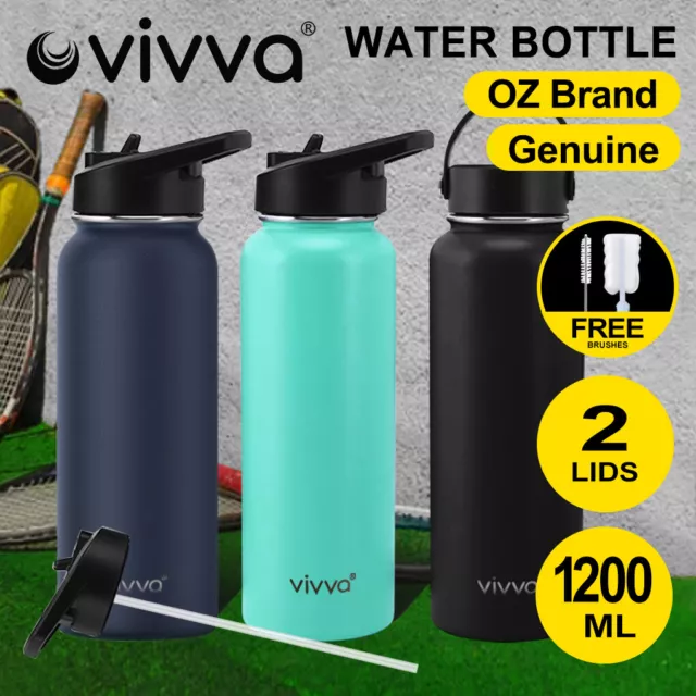 vivva Water Bottle Stainless Steel Double Wall Vacuum Insulated Drink Cup AU