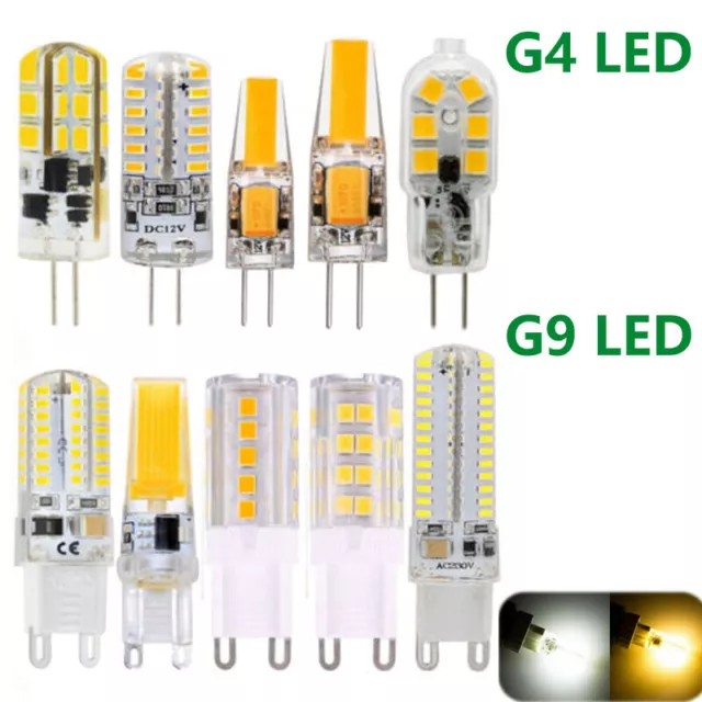 LED  G4 G9 3W 5W 6W 8W 10W High Power Lampadina Corn Light COB AC/DC 12V/220V