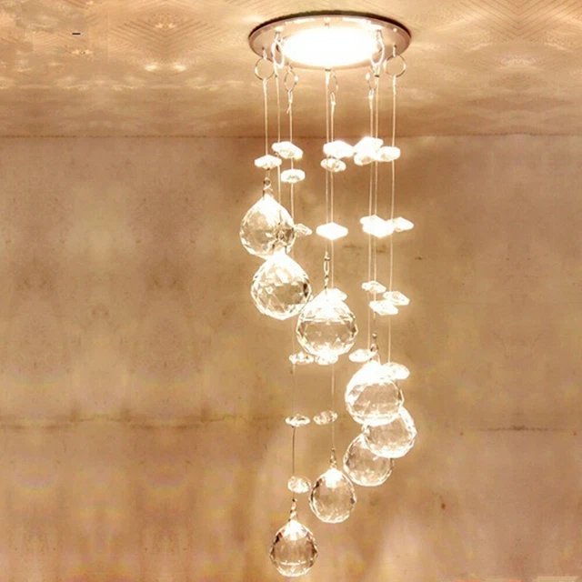 Hanging Light Fixtures Crystal Chandelier Lighting Aisle Lights