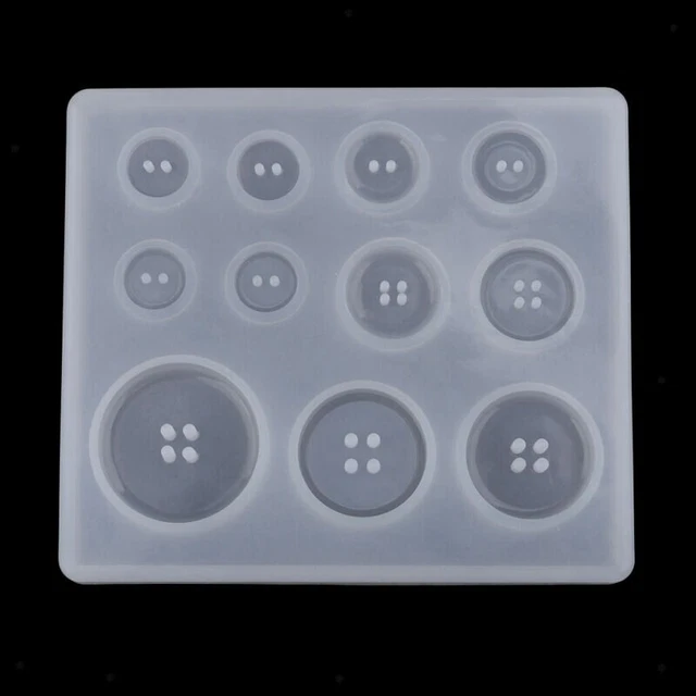 Shape Silicone Epoxy Craft Button Resin Jewelry DIY Tool Mould Mold Making