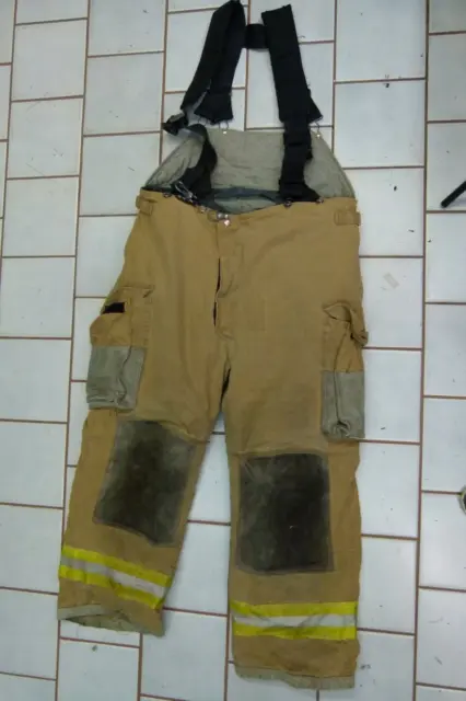 Lion/Janesville Firefighters Pants Turnout w/ Suspenders W34", Inseam: 27"