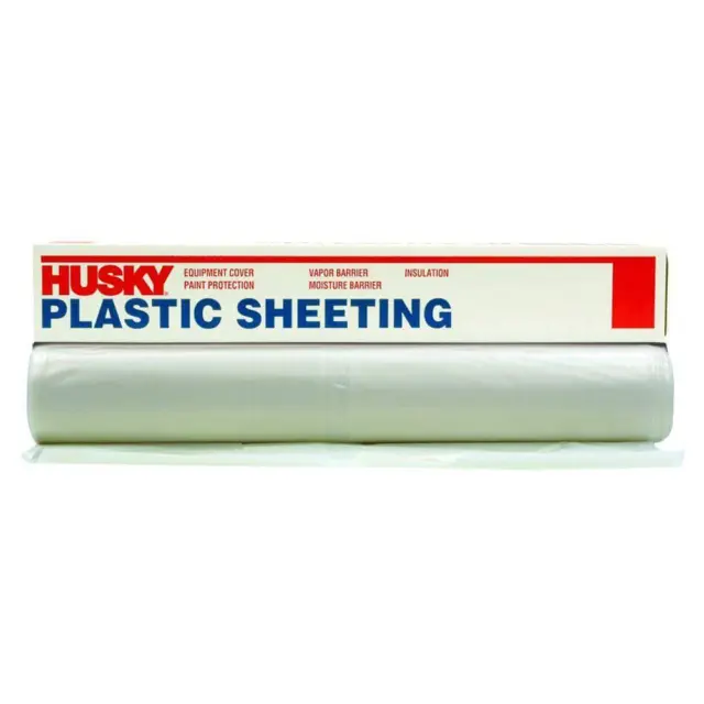 Plastic Sheeting Clear 4 mil 12 ft x 100 ft. Vapor Barrier Drop Cloth Protection
