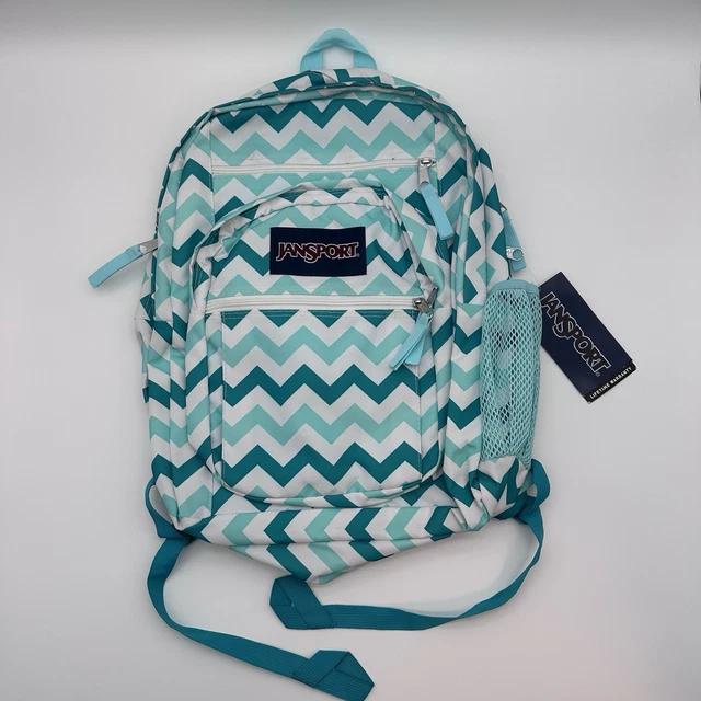 JANSPORT TRANS BIG Student school backpack Navy blue Geometric print $17.00 - PicClick JANSPORT TRANS BIG Student school backpack Navy blue Geometric print $17.00 - PicClick
