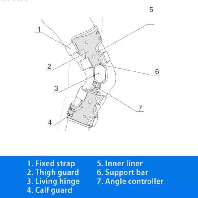 Adjustable Knee Brace Support Unloader Hinge for Osteoarthritis