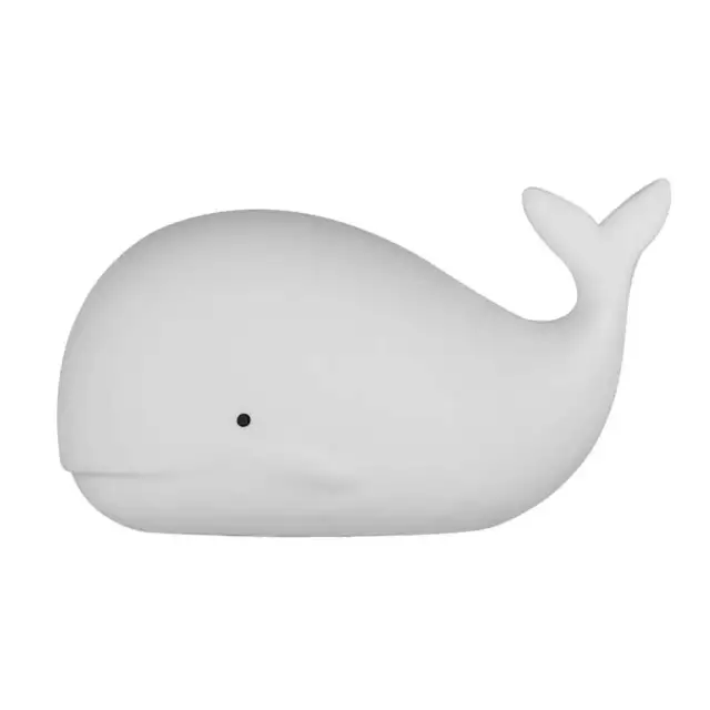Vibe Geeks Cute Whale Night Light for Kids with 7 LED Colors Changing - USB Rech