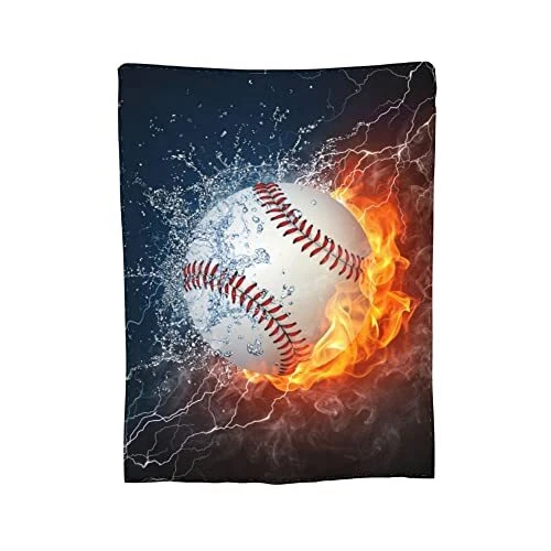 Baseball Sport Cool Ball Throw Blanket Super Soft Warm Bed Blankets for Couch