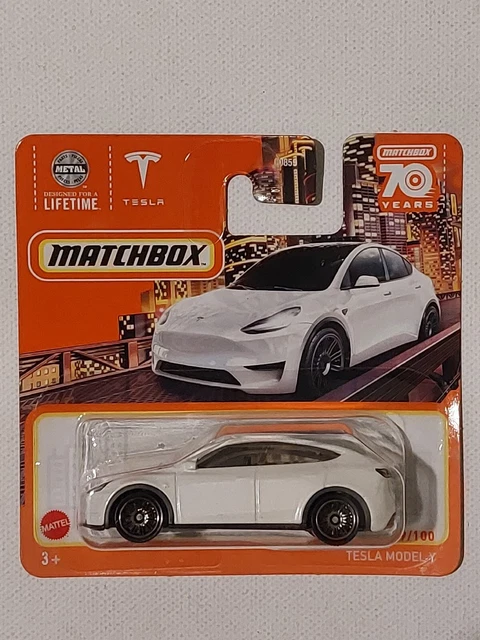 MATCHBOX BASIC SERIES 2023 Tesla Y White New In Original Packaging 3 
