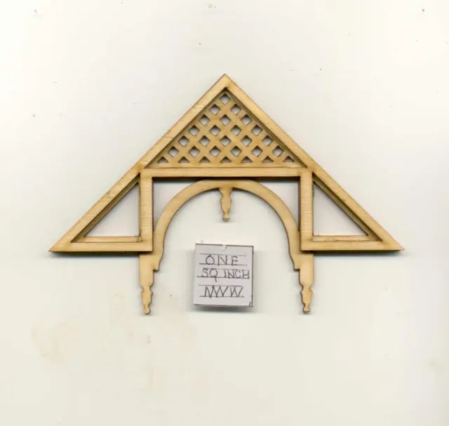 Apex / Gable Trim #1  dollhouse miniature 1:12 scale USA  1pc