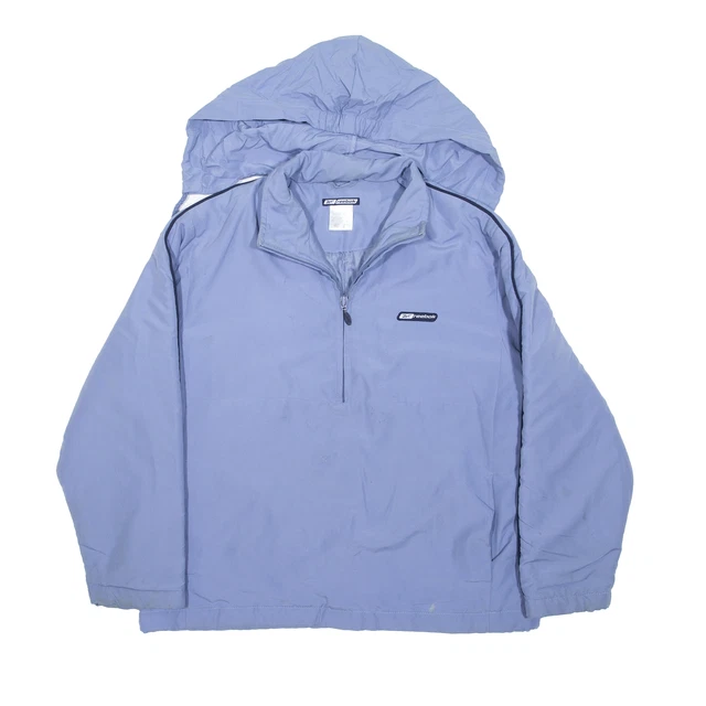 REEBOK 1/4 Zip Pullover Jacket Blue Girls L