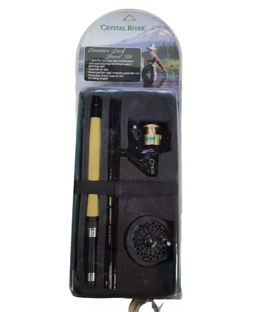 CRYSTAL RIVER EXECUTIVE Spin/Fly Fishing Travel Pack NEW in