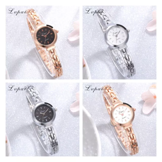 Ladies Womens Bracelet Watches Wrist Watch Quartz Analogue Rose Gold Gift UK