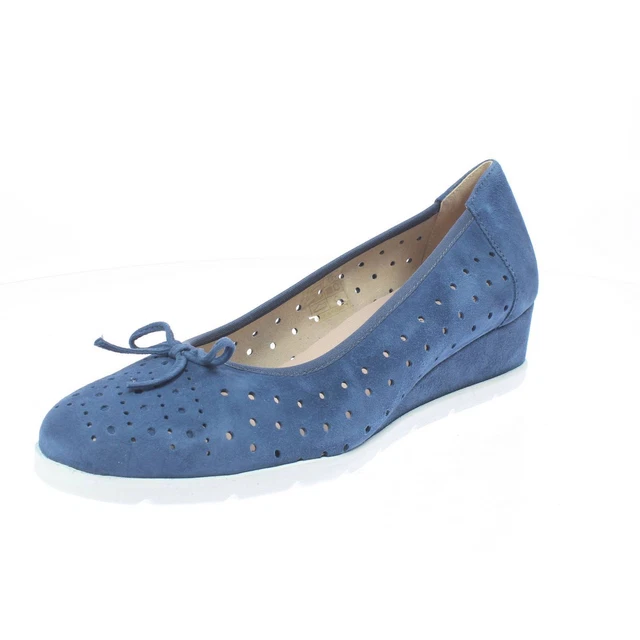 Scarpe con outlet zeppa blu elettrico