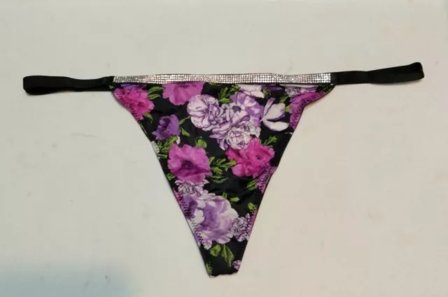 VICTORIAS SECRET V-STRING THONG SEXY Logo Panty Panties Green Ribbed PINK  NWT $12.99 - PicClick
