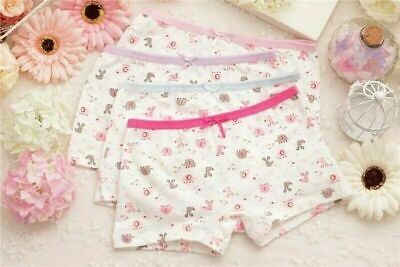 4 pack Girls Underwear Knickers Boxer Shorts Cotton Briefs Panties Age 2-10 year