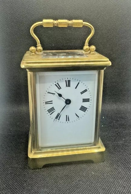 Good 8 Day Carriage Clock & Travelling Case