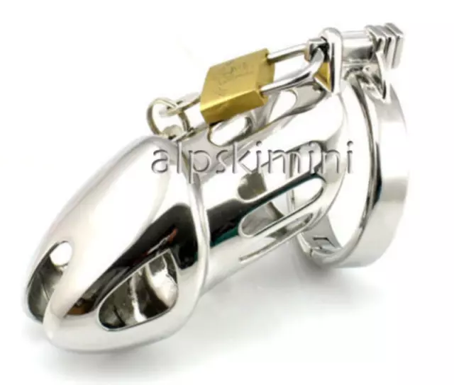 Hot Sell Classic metal male chastity belt device Slave dick cage,cock lock