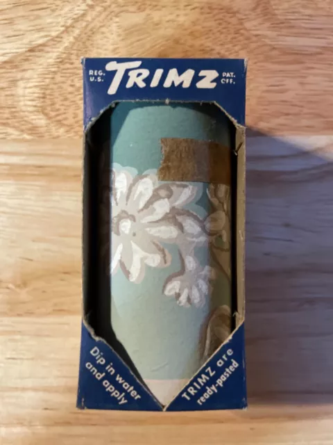 TRIMZ Ready-Pasted Washable Wall Paper Border Antique Relief 1930s Original Pkg