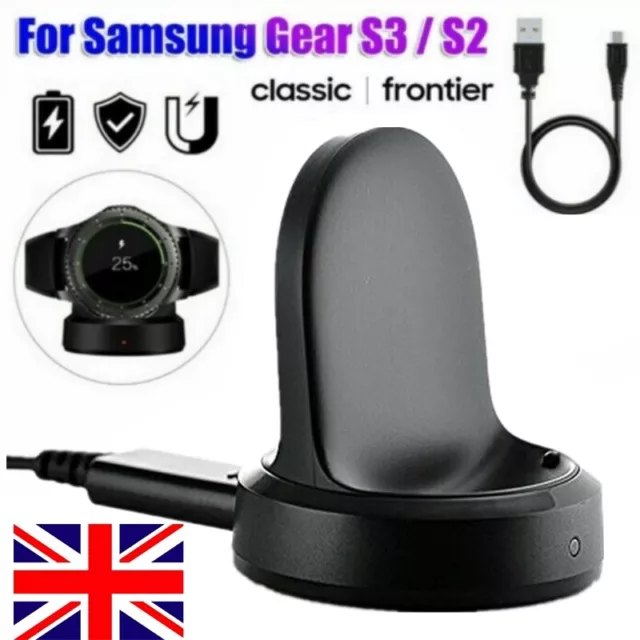 Wireless USB Charger Charging Dock 42mm/46mm For Samsung Galaxy Watch Gear S2/S3