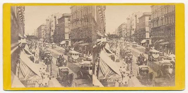 NEW YORK CITY SV - Broadway from Broome St - Anthony 1860s