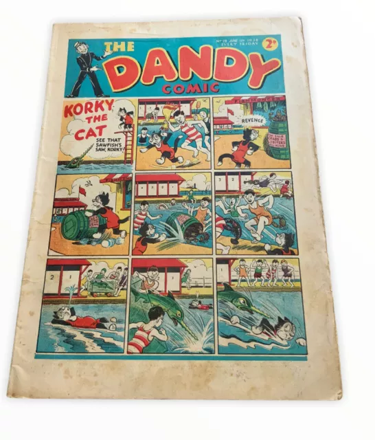 Dandy Comic No 28 Rare Early Dandy Comic Issue #28  Vgc