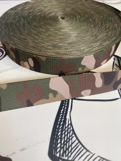 Camouflage Camo  Army Print Polypropylene Strap Webbing, BELTS, LANYARDS,STRAPS 3