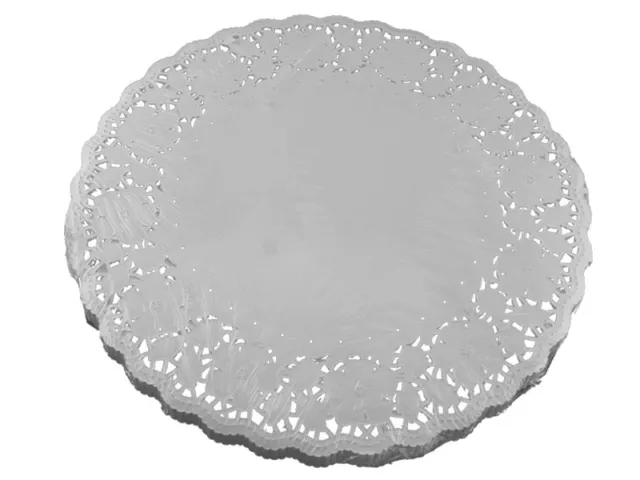 250 Tortenspitzen Tortenunterlagen weiß Ø 34,3 cm rund Kuchen Torte (261552)