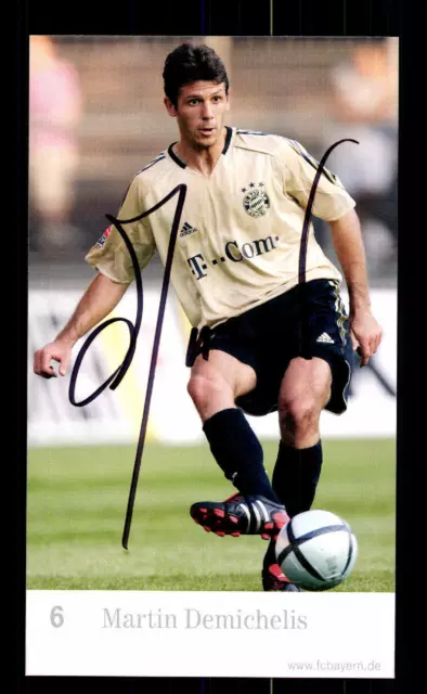 Martin Demichelis Autogrammkarte Bayern München 2004-05 Original Signiert