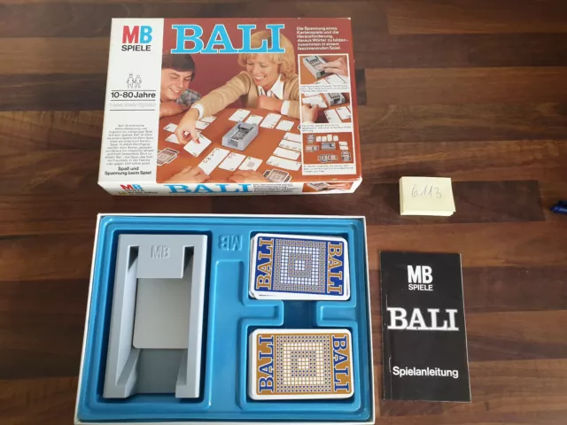 Bali von MB Spiele 1978 Vintage Kartenspiel aus den 70ern ab 10 Jahren 2