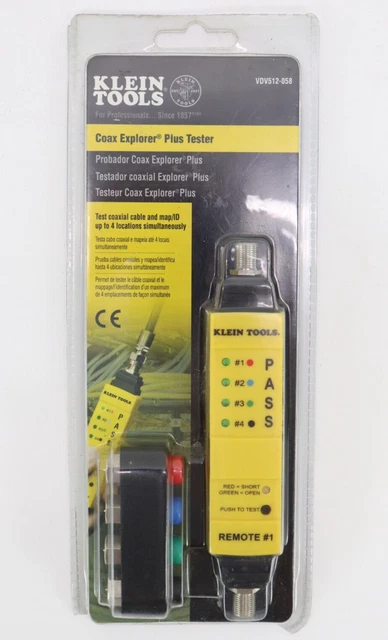 Klein Tools VDV512-058 Coax Explorer® Plus Tester - New in Package