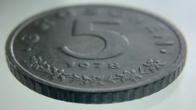1978 Austria 5 Groschen KM#2875 Uncirculated Coin BB601 3
