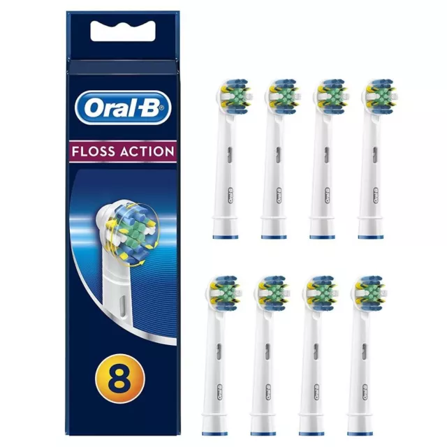 Cabezales de cepillo de dientes eléctricos de repuesto Oral-B Floss Action - negro paquete de 8