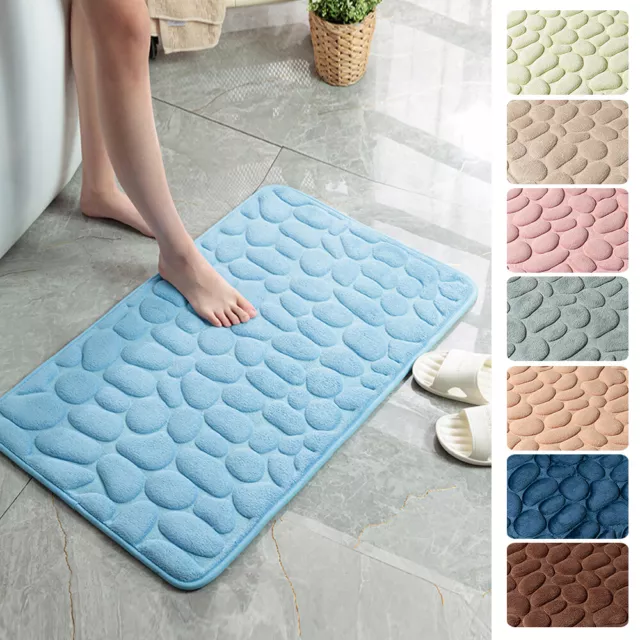 Alfombrilla De Ducha Para Baño Espuma Viscoelástica Antideslizante Suave <