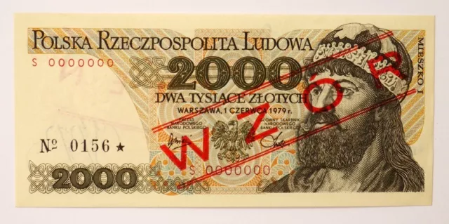 Poland 2000 Zlotych 1979 Specimen UNC