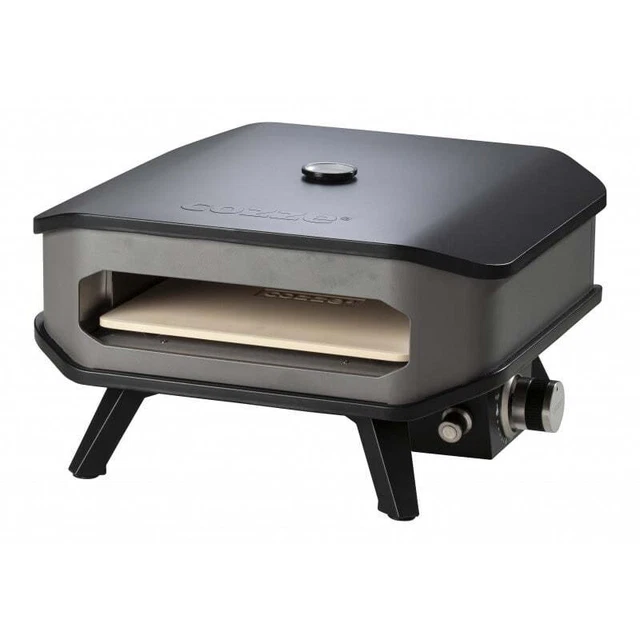 Forno per Pizza Cozze a Gas 13" 400° con Termometro e Pietra Refrattaria