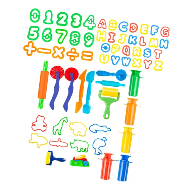 1 juego / 64 piezas Plasticine Mold Toys hágalo usted mismo Plasticine Mould Plasticine Toys